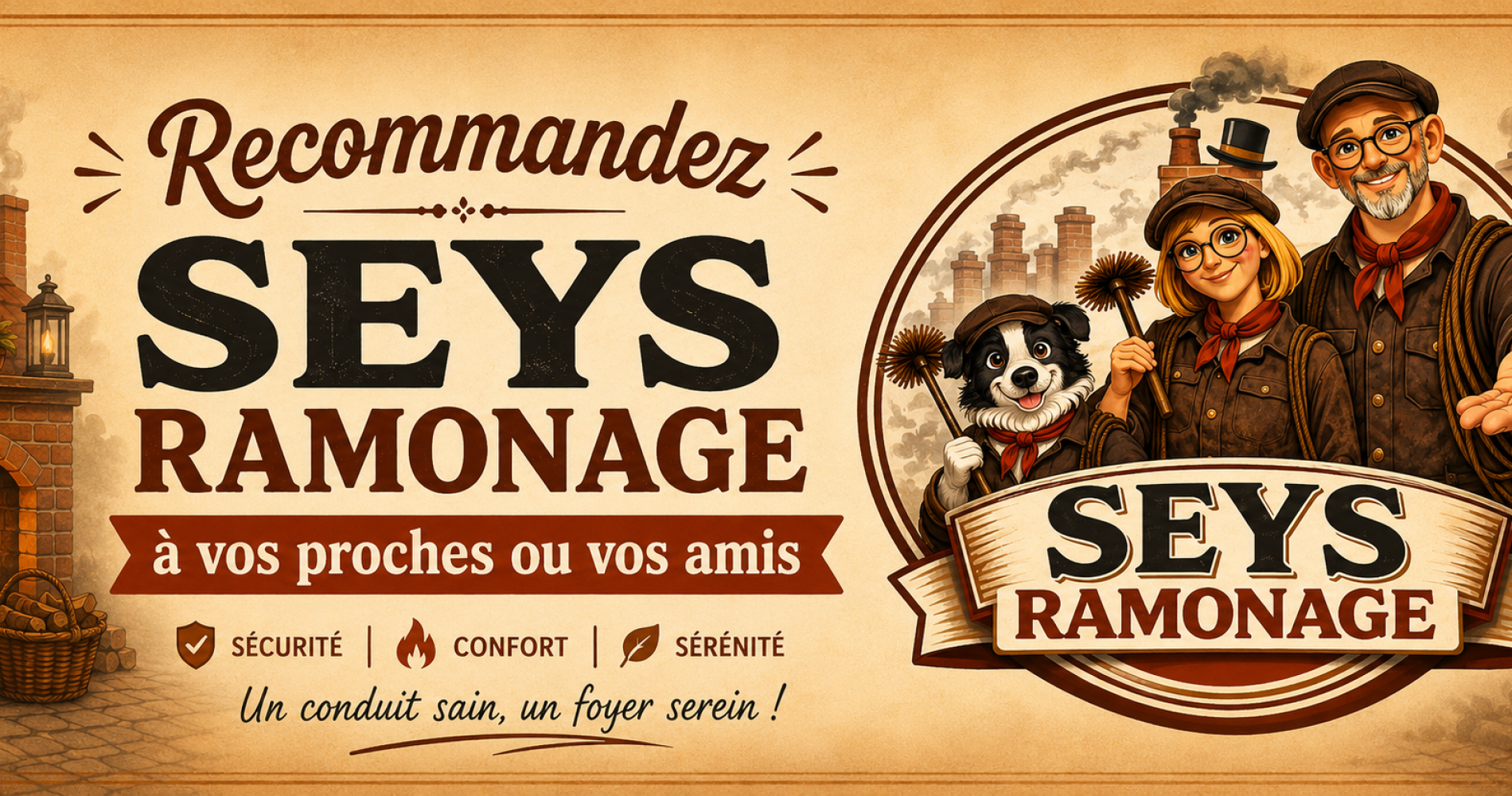 Recommandez SEYS RAMONAGE à vos proches